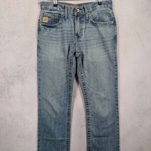 Cinch Ian Mens Straight Fit Jeans 29x32 Light Wash MB30136001